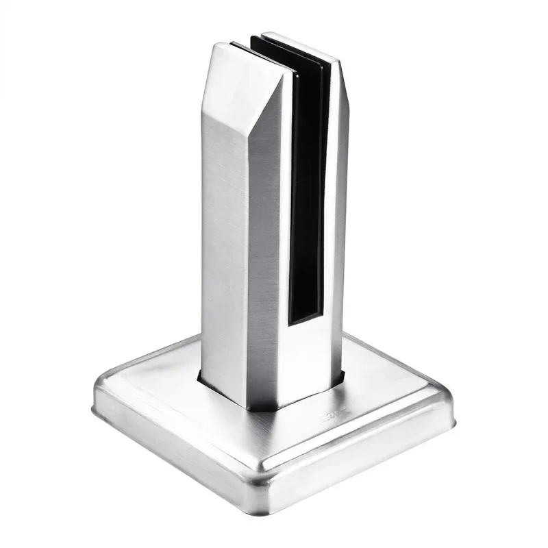 1pcs 304 Stainless Steel Pool Clamp Glass Panel Pool Fence Staircase Bracket Spigot Balustrade Floor Deck Mount Support Clamp