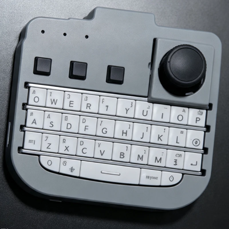 BlackBerry Q10 Style Mini Keyboard Customization Bluetooth Wireless Dual Mode Mobile Office Joystick Mouse Movement Keyboard DIY