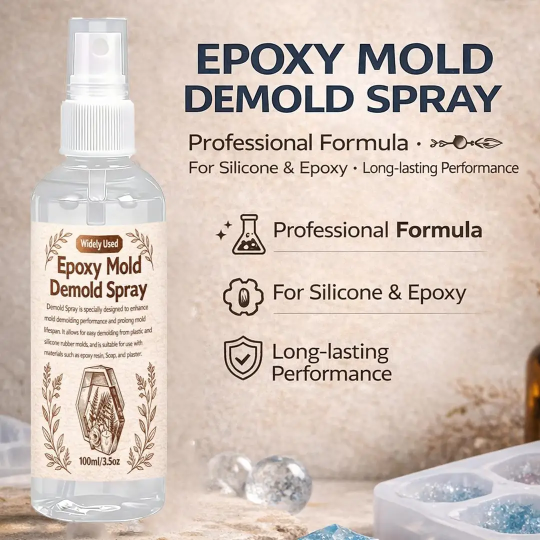 Silicone Release Spray, Epoxy Release Spray Strong Mould Fast Drying Non-Stick Release Extends Mould Life Easy to Clean Widely