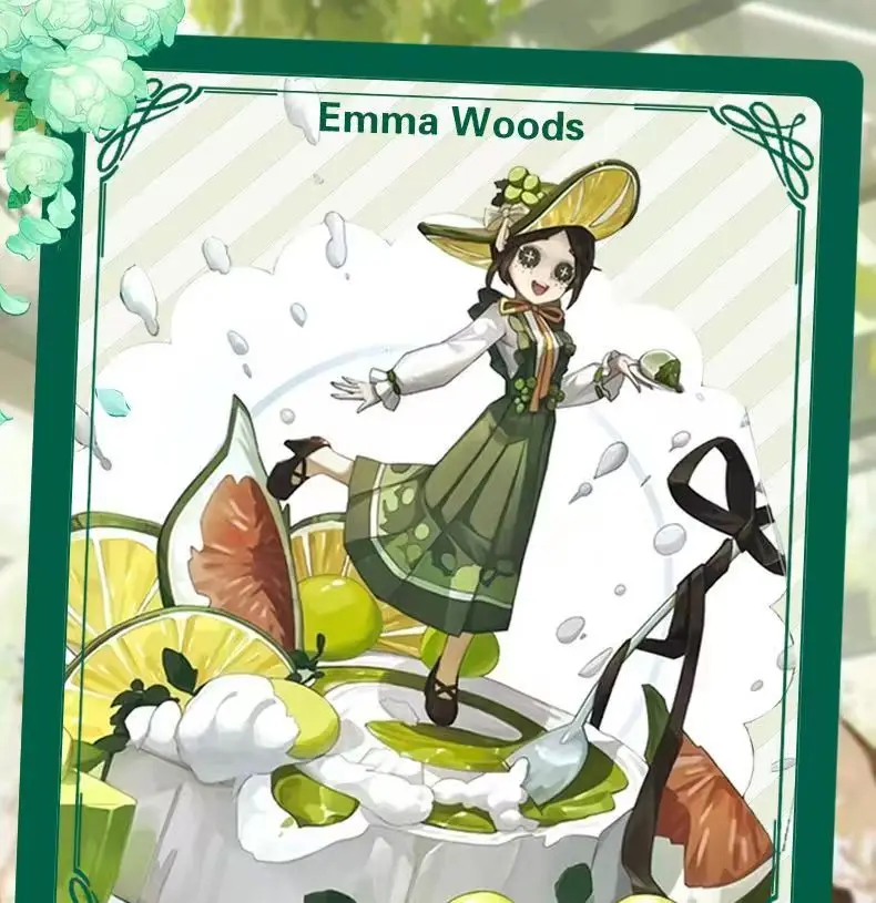 

2026 new Game Identity V Emma Woods Cosplay Costume Gardener Cafe Theme Green Dress Halloween Party Outfit