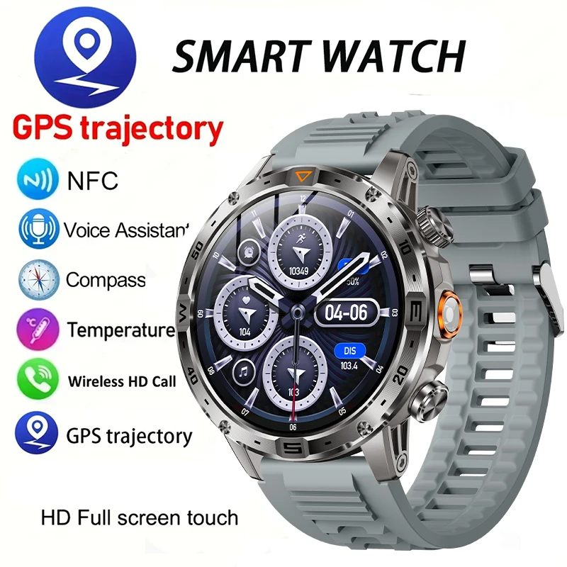 

GEJIAN 2026 New Smart Watch 1.7-inch AMOLED Heart Rate And Bblood Oxygen Monitoring GPS Motion Trajectory Tracking Smartwatches