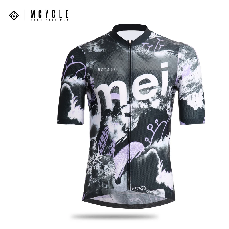 Mcycle Wholesale Men's Cycling Clothes Compression Bicycle Bike Jersey Shirt Top Short Sleeve Customized Cycling Jersey Men