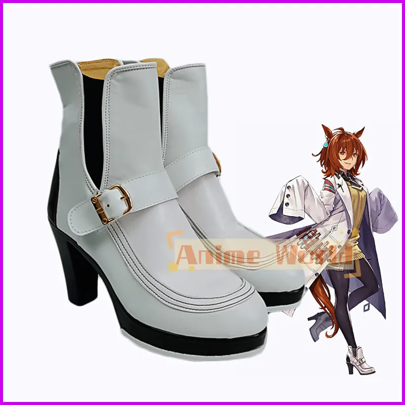 Anime Game Umamusume: Pretty Derby Agnes Tachyon Cos Cosplay Shoes Boots Adult Children Halloween Party Costume Accessories