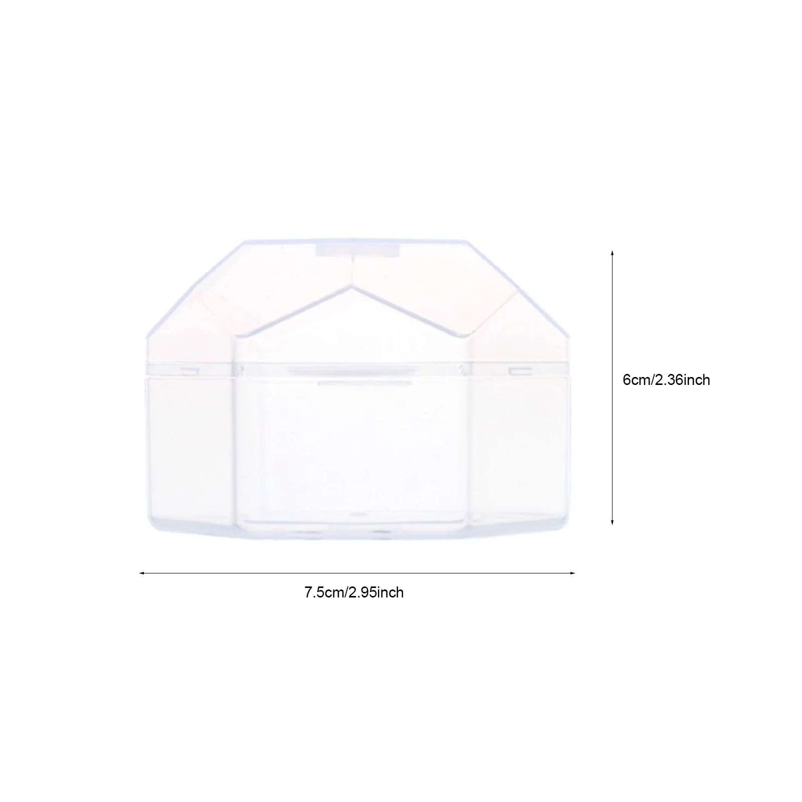 10Pcs Pacifier Storage Box Baby Premium PP Material Portable Safe Case for Pacifier Clips and Small Accessories Transparent