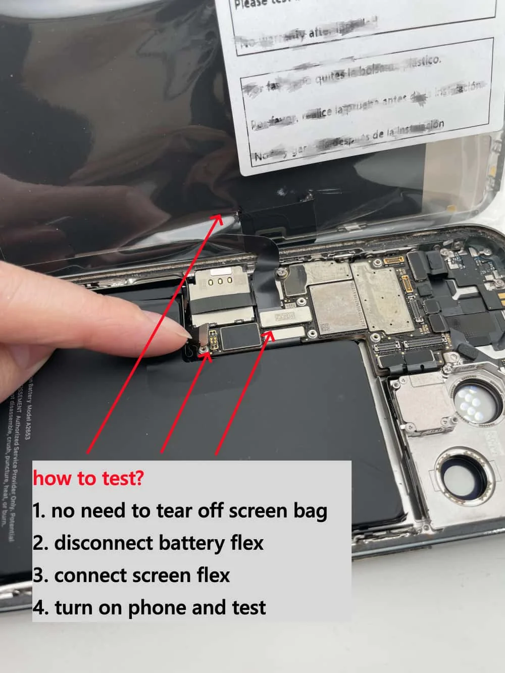 Przetestowane A++, 100% Oryginalne Szkło Ekranu Wymienne Do iPhone 13mini 14 Plus 15 16 Pro Max 17 Air, Zespół Wyświetlacza, Diagnostyka — zdjęcie produktu 4