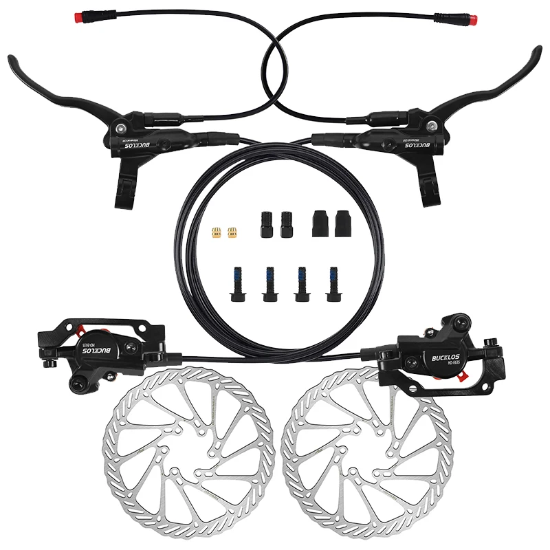 BUCKLOS E-Bike Hydraulische Schijfrem Elektrische Scooter Vouwfiets Schijfrem 2Pin Uitschakelen Elektrische Fiets Hydraulische Remmen