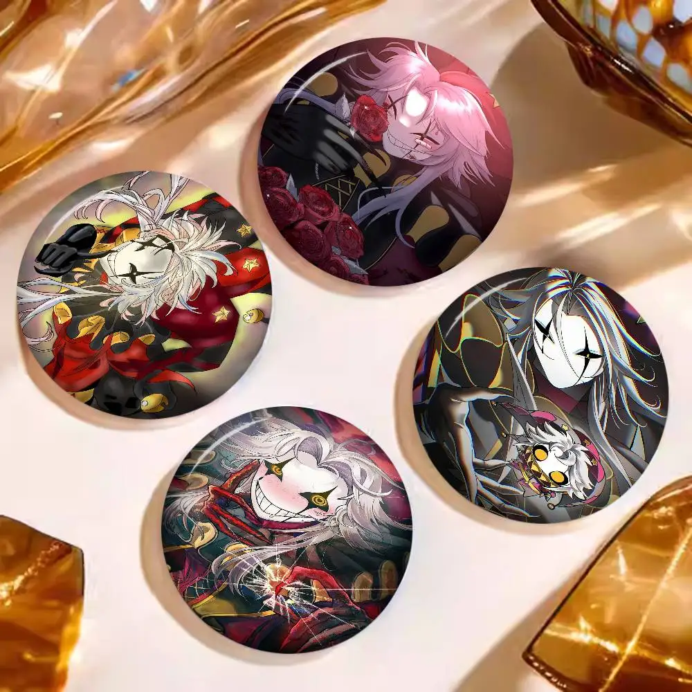 The Freak Circus Game Cartoon Brooches Anime Badge Round Handmade Brooch Lapel Pins Jewelry For Backpack Clothes Gifts