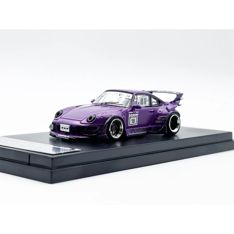 SW В наличии 1:64 RWB 993 Rotana Race Track Литая под давлением диорама Коллекция моделей автомобилей Street Warrior