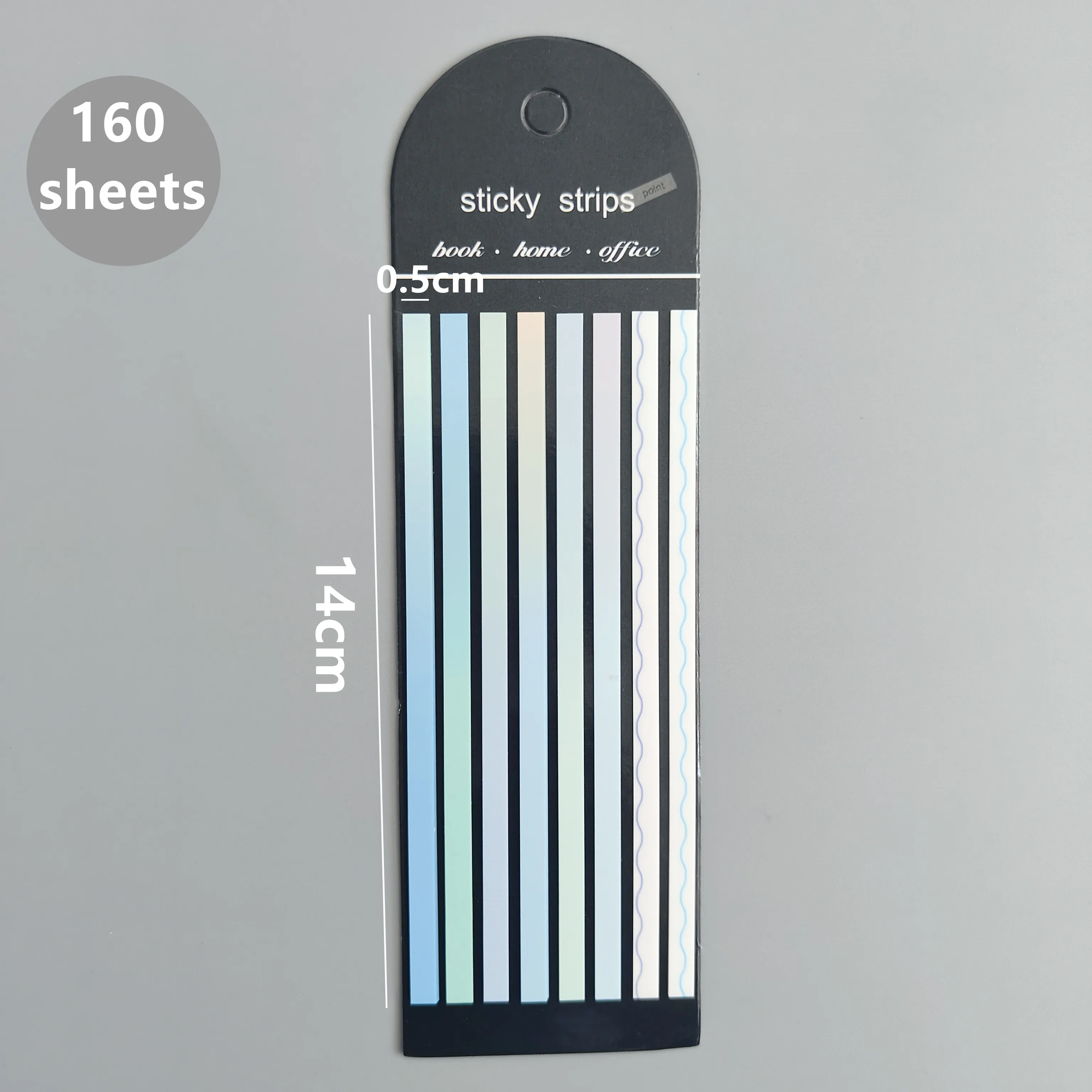 160 Blatt transparente Haft notizen selbst klebende Lese anmerkung für Bücher Notizblock Lesezeichen Notizblock Index Tabs – Detail 5
