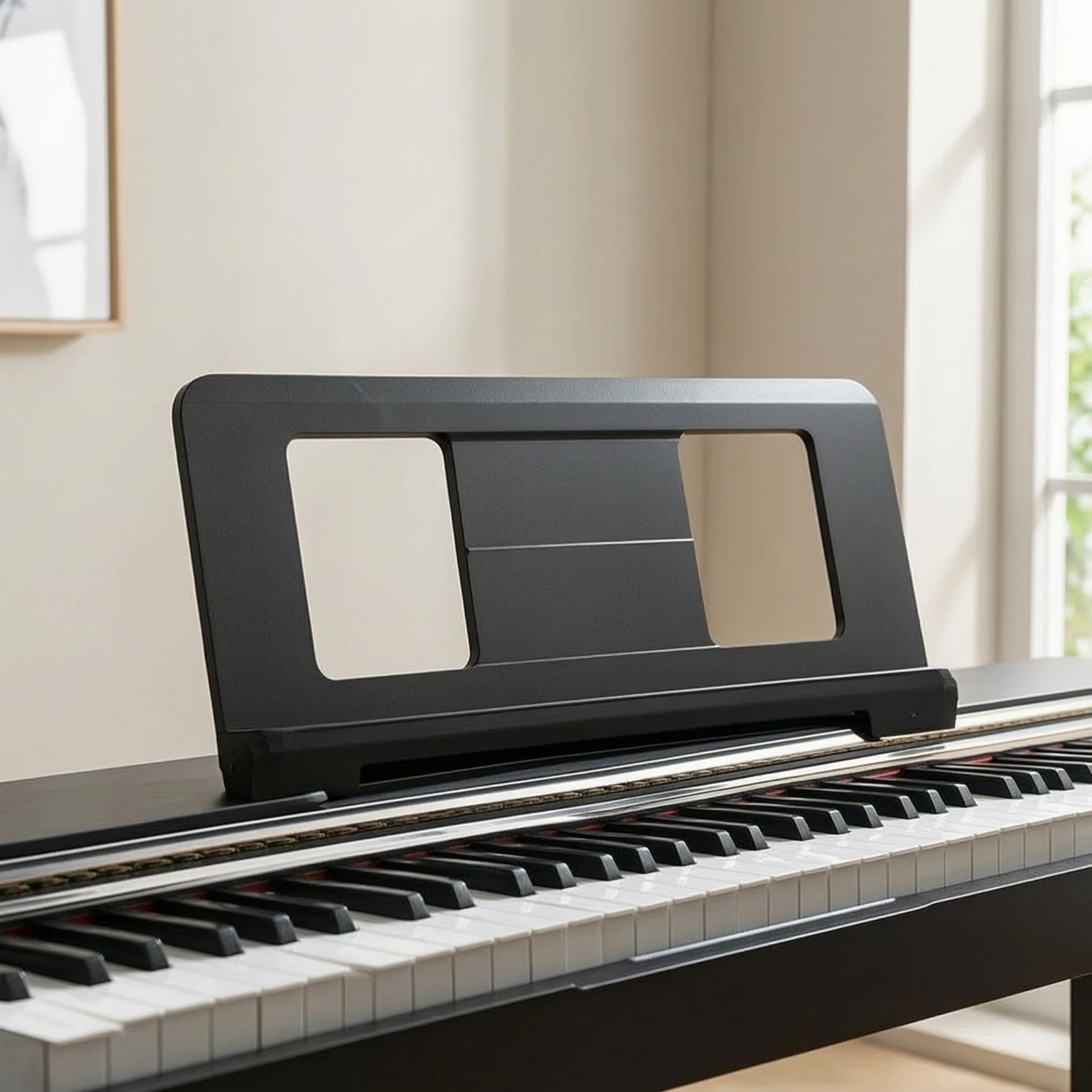 Digital Piano Music Rest Compact Keyboard Music Stand Large Low-Profile for Pianists, Home Studios, Practice Rooms view 2