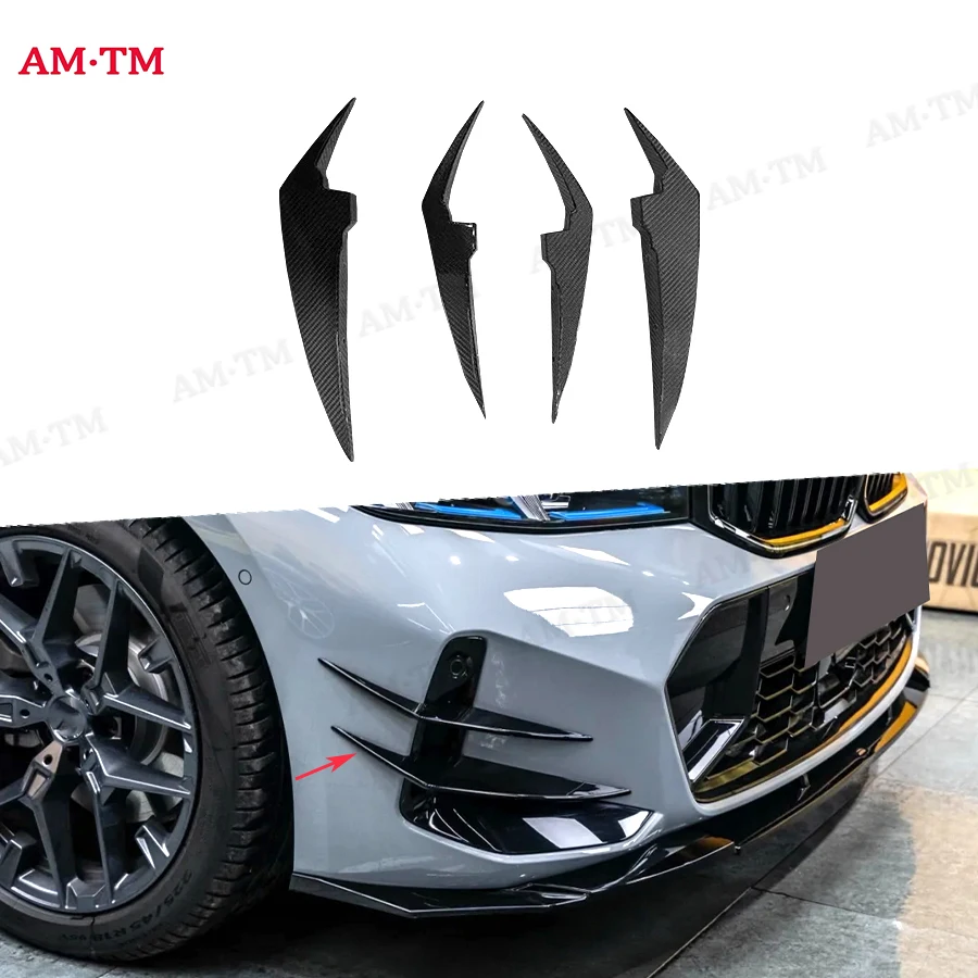 

Carbon Fiber For BMW 3 serie G20 G28 2023+ Car Front Bumper Wind knife Splitter Spoiler Canard Air Knife Surround Trim body kit