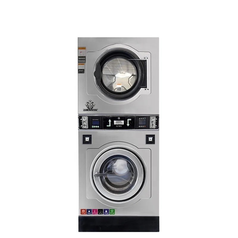 Coin-operated Automatic Washing Machine, Vending Professional Laundry Equipment, Washing and Drying Commercial Large Capacity