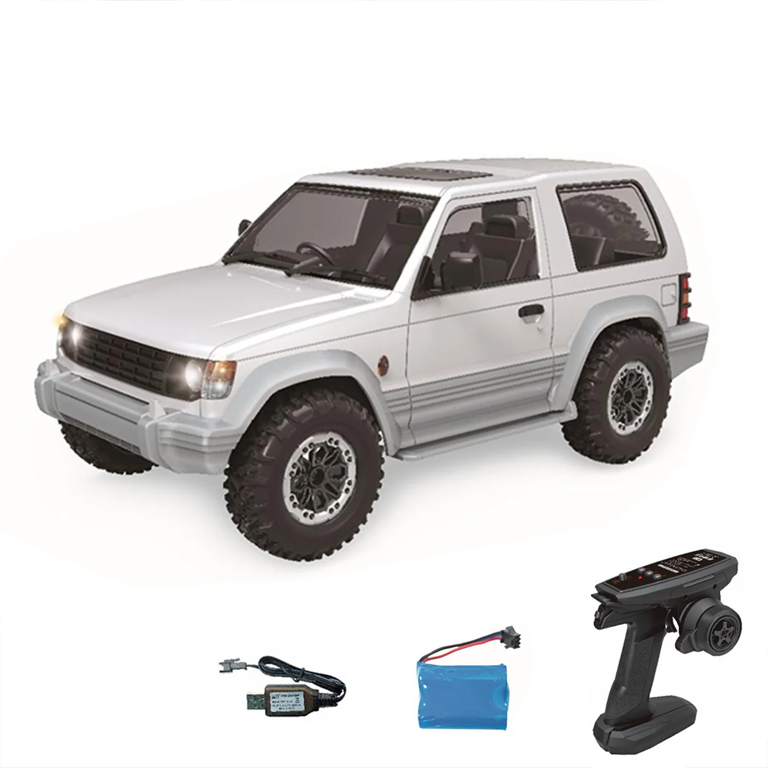 LDRC 1/14 RTR Remote Control Crawler LD1297S 4x4 RC Off Road Car Toys Plastic Shell 2Speed Gearbox Metal Gears 380 Brushed Motor