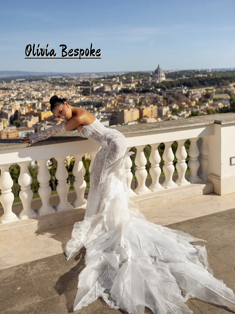 Unique Leaves Shape Train Lace Mermaid Wedding Dresses For Bride Luxury African Bridal Dress vestidos de novia Customized