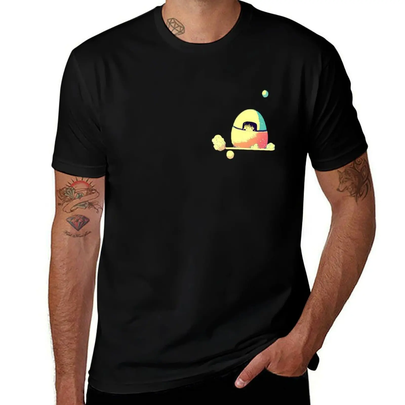 Little girl in a nigiri shaped ship T-Shirt Big and Tall Short Sleeve Tee