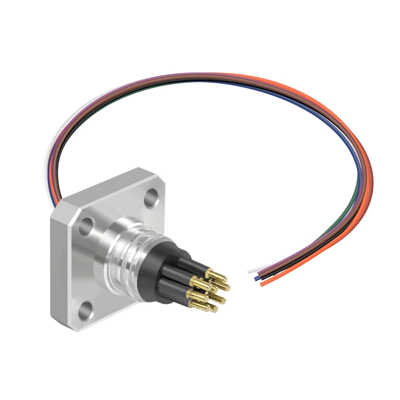 FCR1505-8M 5-8 Pin Male Flange Underwater Sensor Recorder Sound Probe Connector