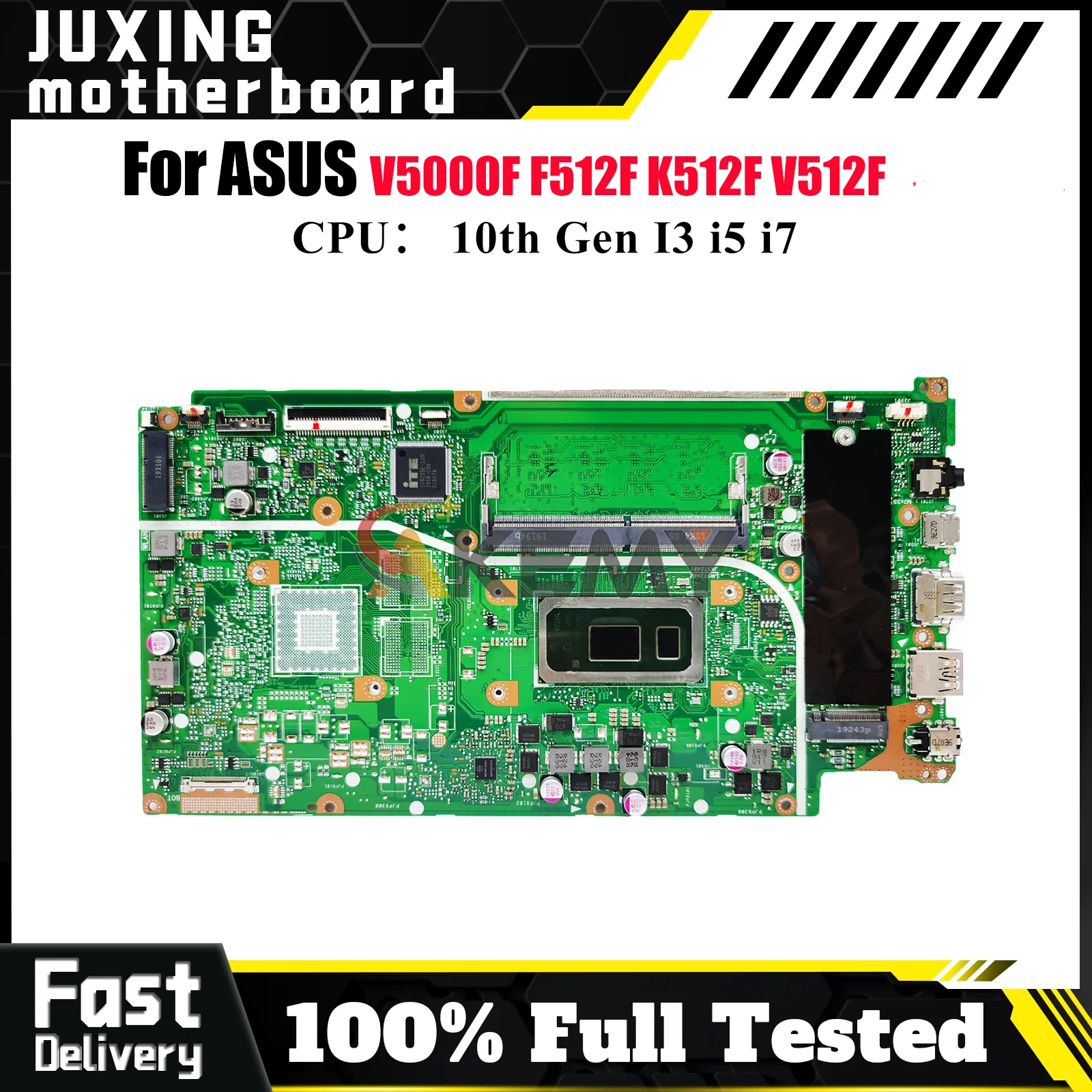 

X512FA Материнская плата для ноутбука ASUS VivoBook V5000F X512F X512FJ X512FL X512FB X512FJG X512FF X512FLC Материнская плата 10-го поколения I3 i5 i7