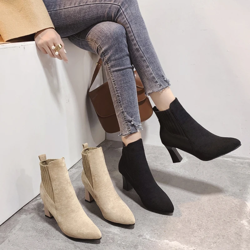 2025 عصرية وبسيطة الأكثر مبيعا أحذية بوت قصيرة للنساء 2025 الخريف والشتاء موضة جديدة للمرأة موضة حذاء من الجلد #6