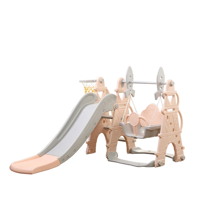 

New design plastic swing and slide baby slide indoor for children