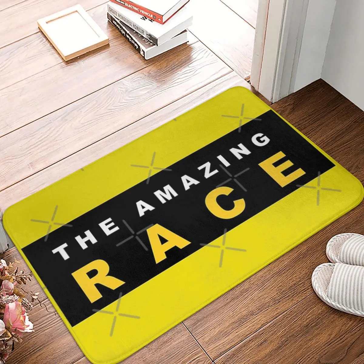 

Roudtour Amazing Race 60x40cm Carpet Polyester Floor Mats Retro Practical Home Decor