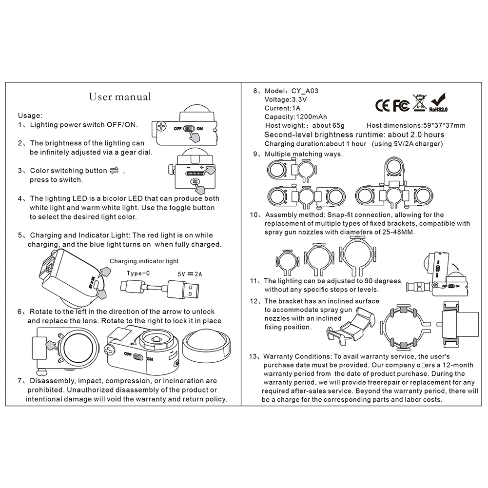 

Функция памяти Свет Регулируемая яркость Свет Вспомогательный прожектор Простота установки Строительство промышленного класса