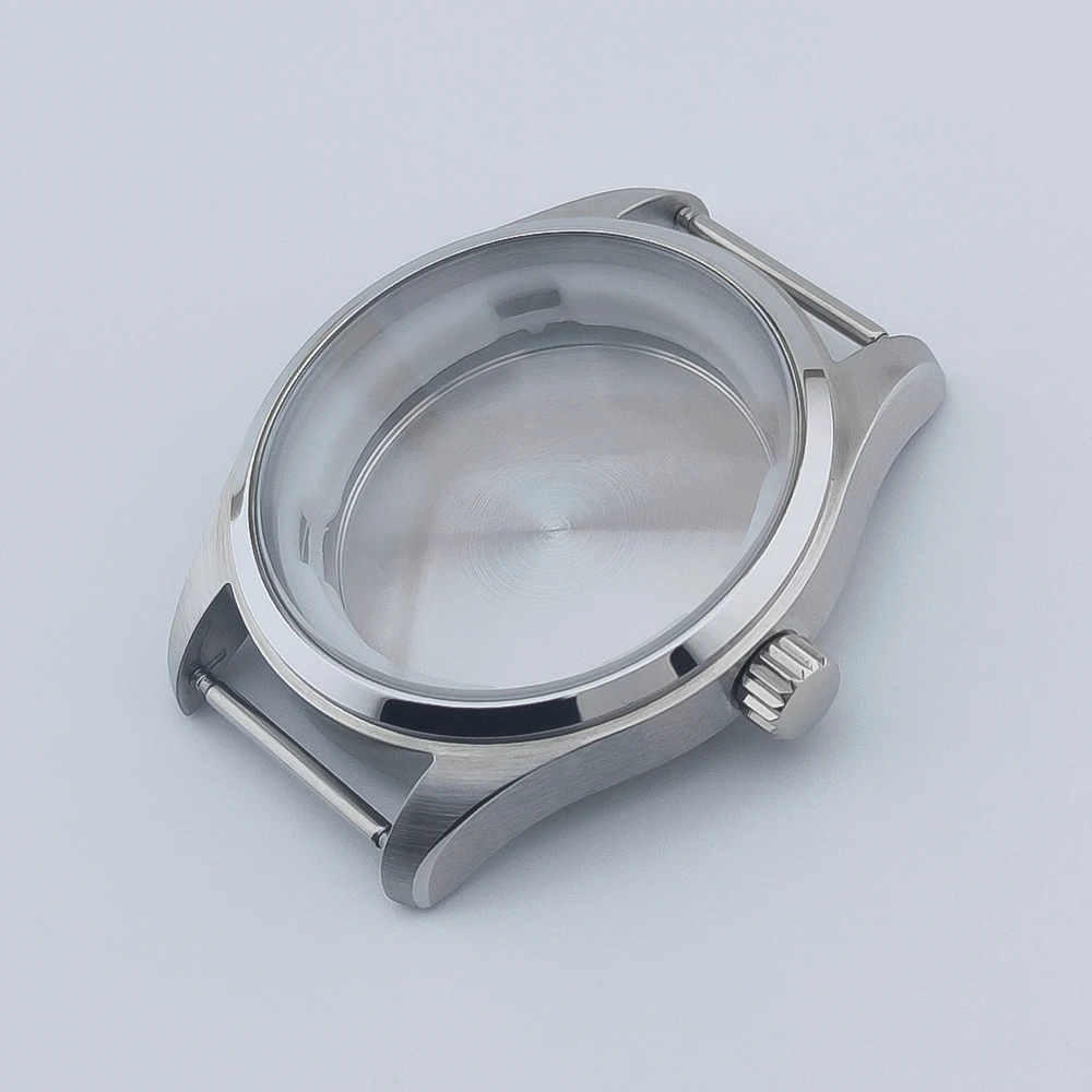 

Corgeut 40mm Stainless Steel Case Sapphire Glass Fit NH35/NH36 ETA2824 Movement Watch Parts