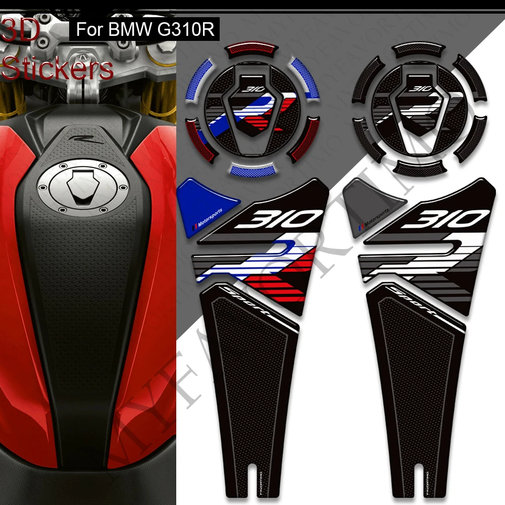 Motorcycle Tank Pad Side Grips Gas Fuel Oil Kit Knee Sticker Decal Fairing Fender Protector For G310R G 310 R G310 2021-2025