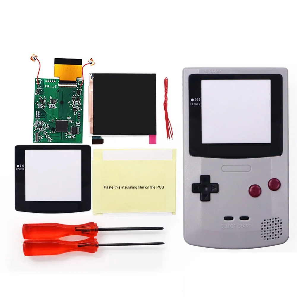 Super OSD RETRO PIXEL GBC V4 Pro IPS LCD SCREEN KIT Backlight Hight Light For GameBoy Color For GBC V4 Pro IPS LCD Kit