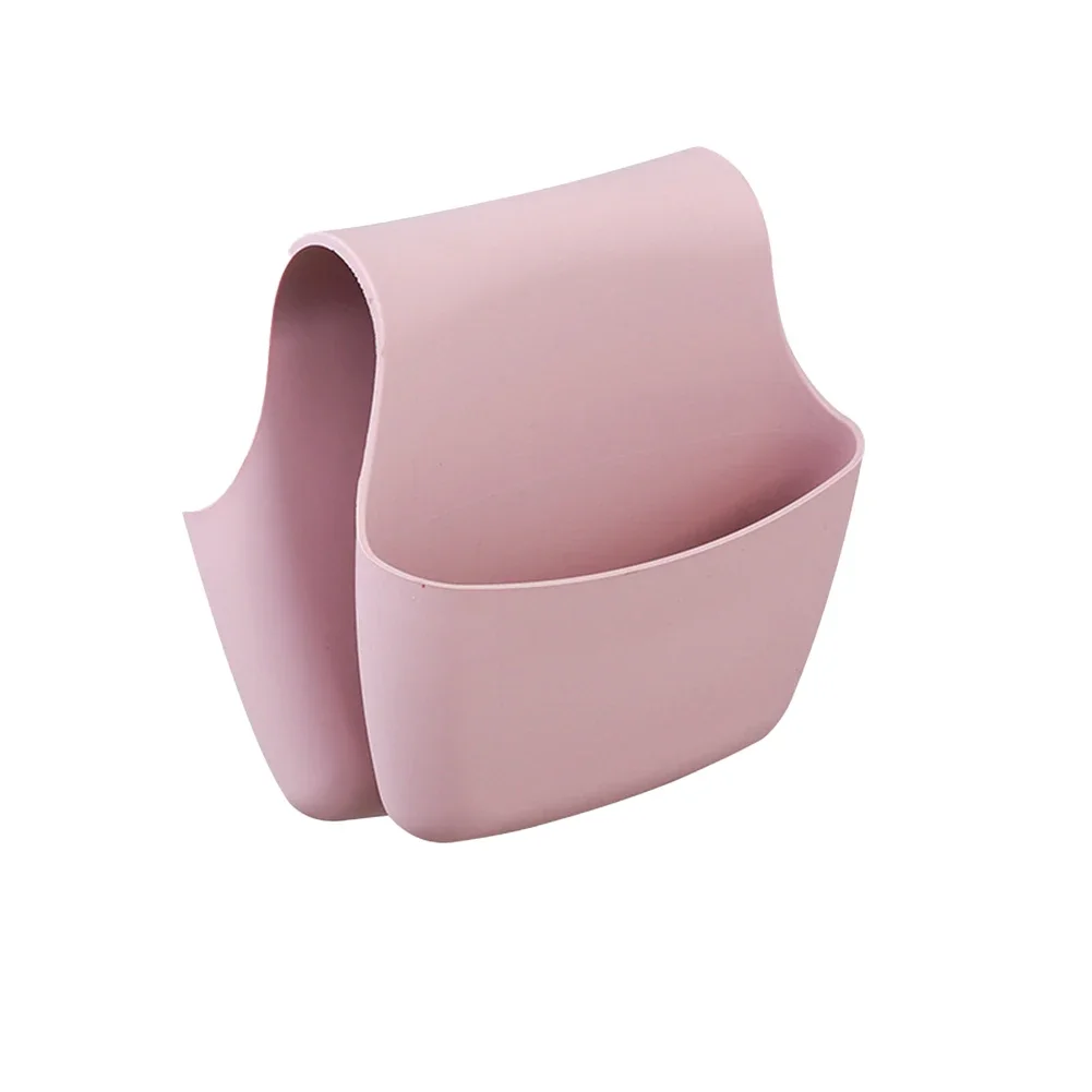 

For Cleaning Supplies Hollow Drainage Design Drain Hole Storage Black Cleaning Basket Sturdy Silicone Construction
