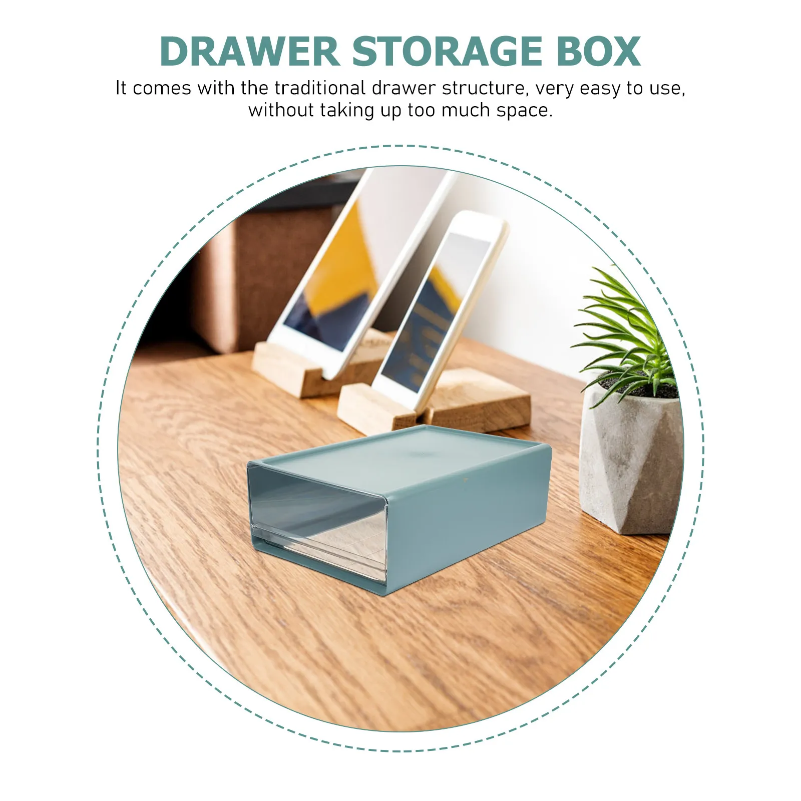 Multi-Function Drawer Storage Box Desktop Organizer Large Capacity Household Office Supply Convenient Storage Case