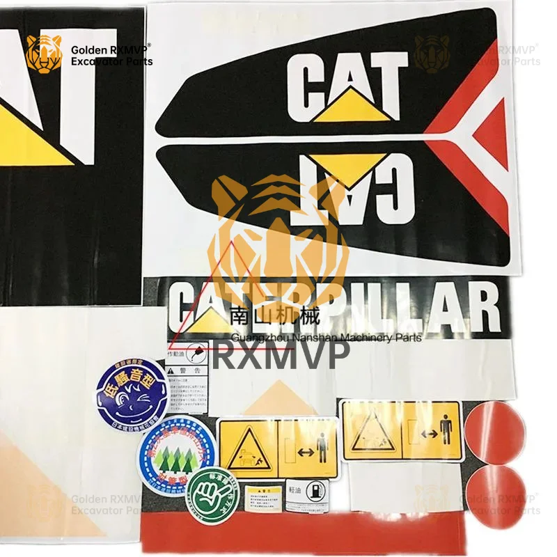 For Caterpillar E305.5E 306E2 307E 308E2 309E2Stickers for entire car body Car decal Color stripes Excavator Parts