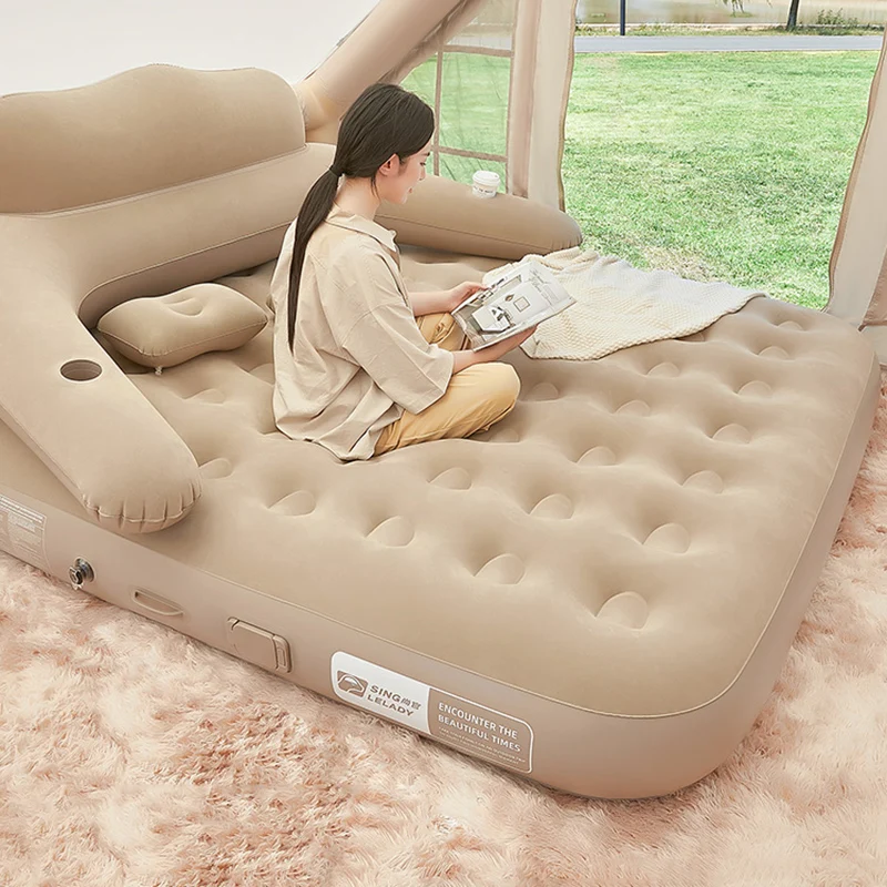 

Camping Seating Inflatable Bed Portable Kids Outdoor Double Inflatable Bed Lounges Balcony Poltrona Gonfiabile Garden Furniture
