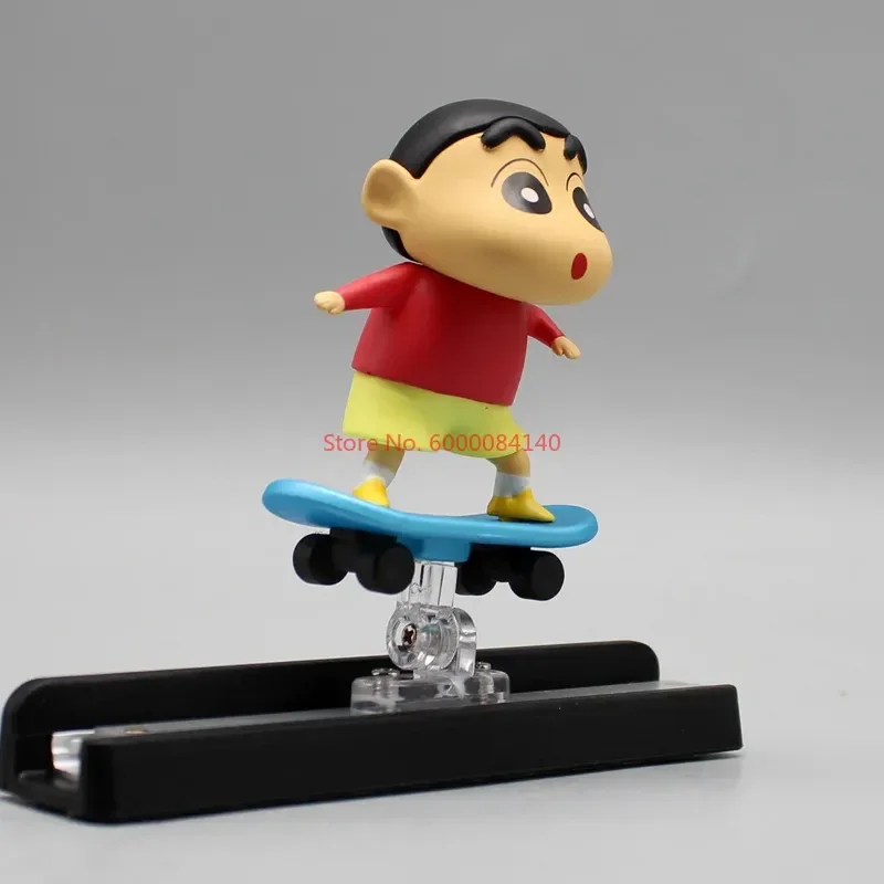 Crayon Shin Chan Anime Figure Mold Cartoon Doll Temporary Car Parking Number Plate Ornaments Kawaii Car Interior Trim Supplies