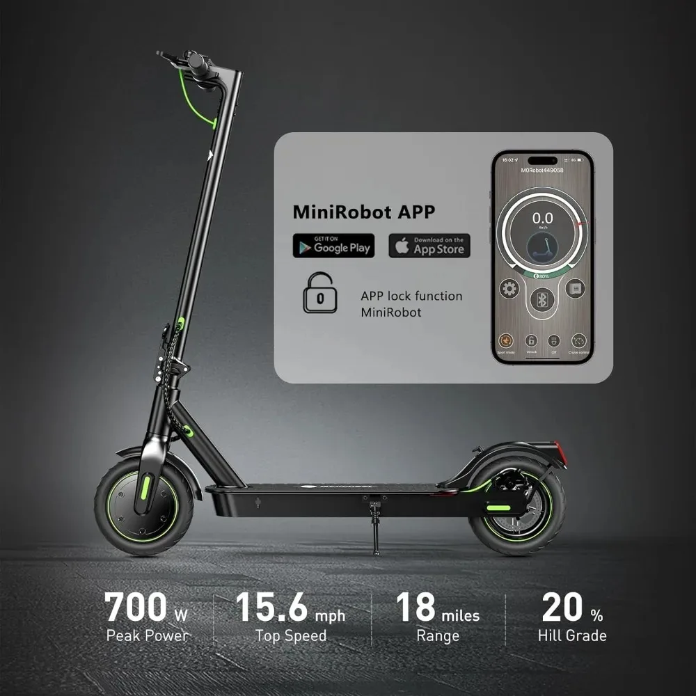 Electric Scooter 18-31 Miles Range,15/18/21MPH Top Speed, 350/500/750W Motor Cruise Control Electric Scooter Adults