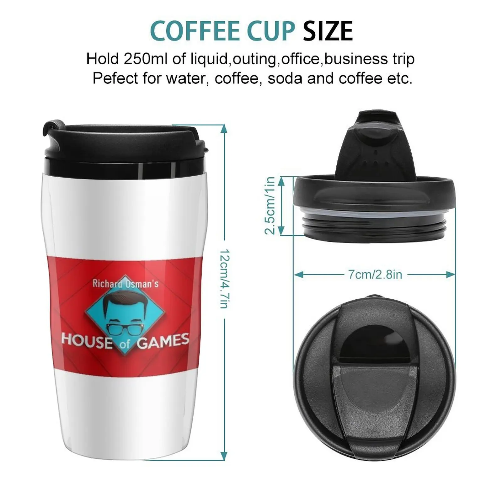 New Richard Osman's House of Games Travel Coffee Mug Thermos Mug Coffee Set Cup Coffee Cups Coffee