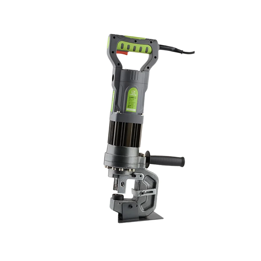 Portable Electric Hydraulic Punching Machine LZ-22 for Angle Iron Channel Steel Plate, Handheld 3-8mm Hole Punch Tool