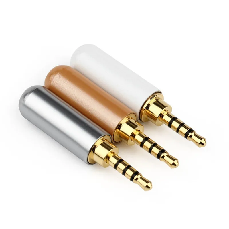 Großhandel 2,5-mm-Klinkenstecker 4-poliger Audio-2,5-mm-Anschluss für Unterhaltungselektronik DIY verbessertes Kopfhörerkabel aus Metalllegierung – Detail 6