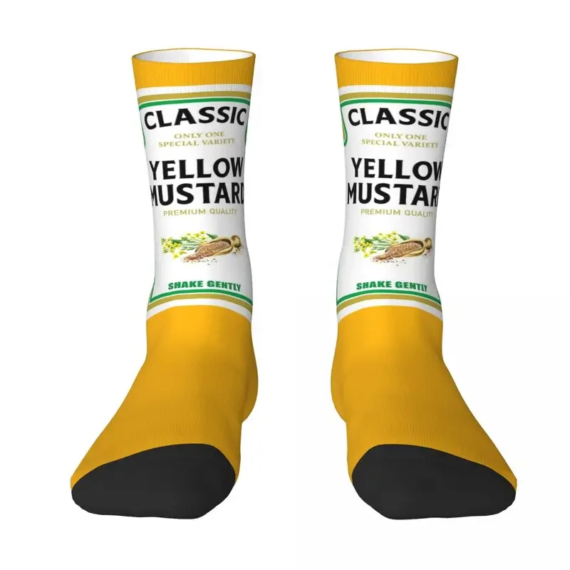 Y2K Mustard Mayo Ketchup Harajuku Sweat Absorbing Stockings All Season Long Socks Accessories For Unisex Birthday Present