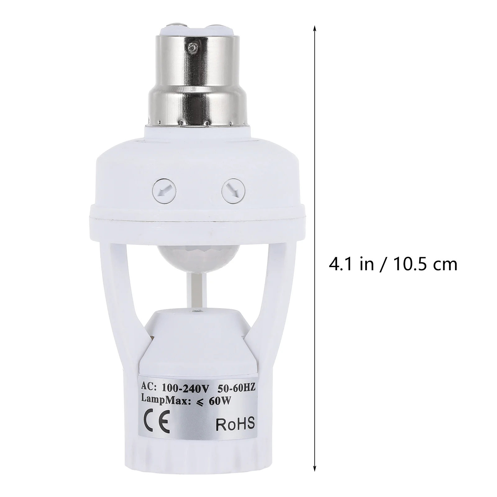 E14 Induction Lamp Holder Motion Sensor Light Socket to E27 Converter Screw LED Bulb PC Adapter