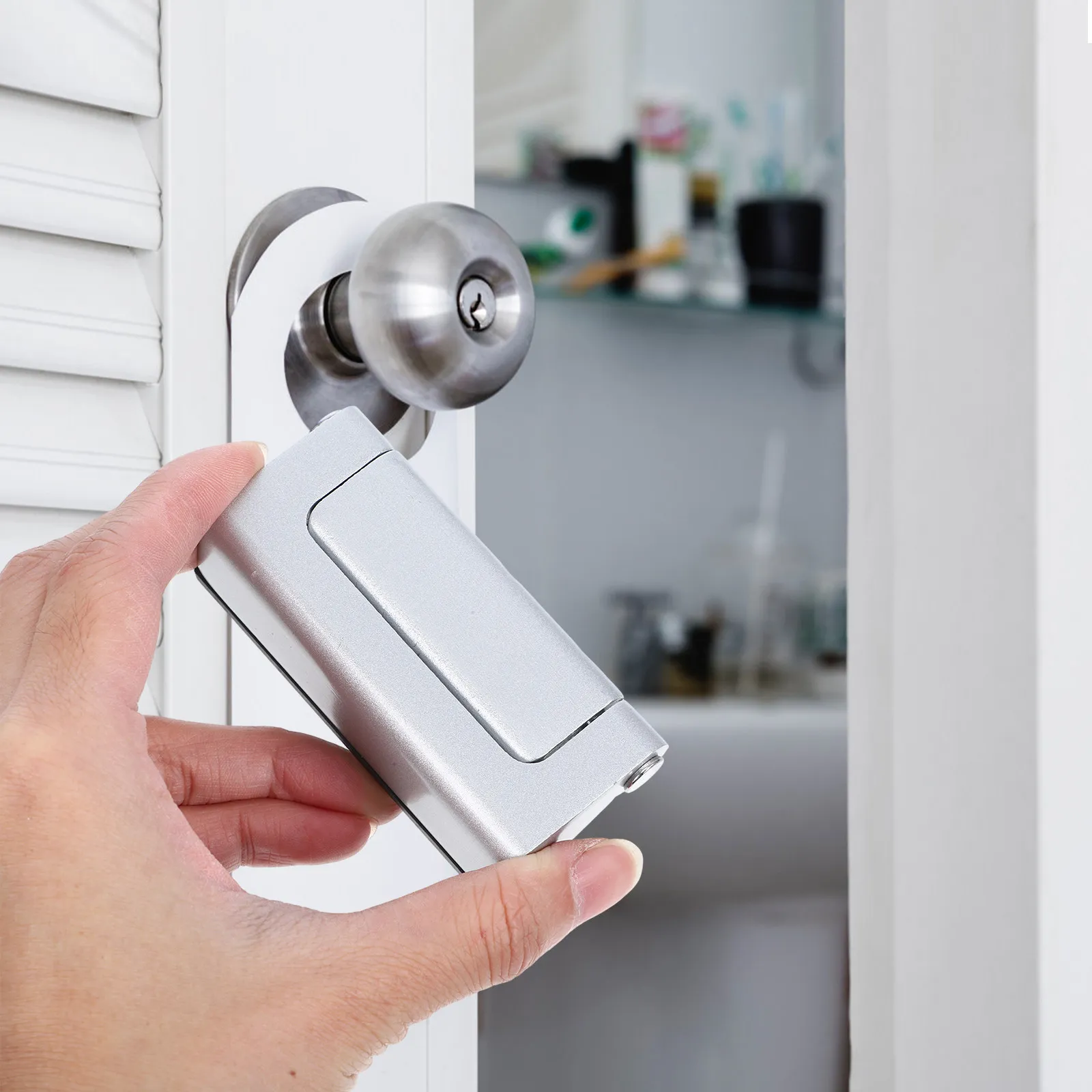 

Замок для входной двери с защитой от детей, усиленный из алюминиевого сплава, для внутренних дверей, безопасные замки для дверей