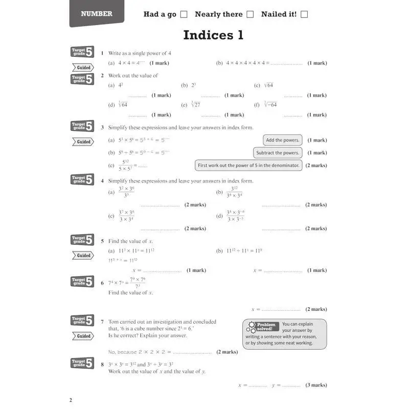 بيرسون مراجعة Edexcel GCSE الرياضيات أعلى مراجعة المصنف لعام 2025 و2026 امتحانات Navtej Marwaha 9781292210889