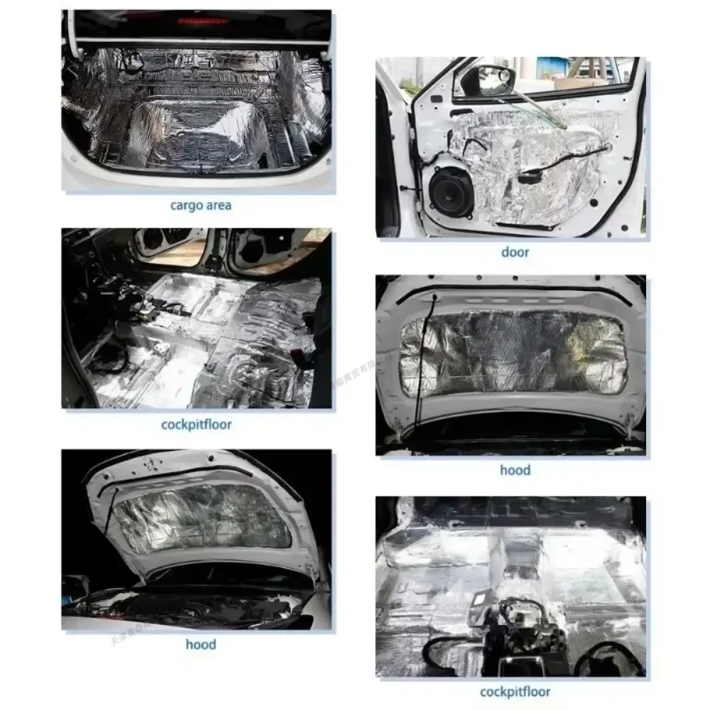 200x50cm 5/10mm Sound Deadener Mat Auto Acoustic Thermal Mat Sound Proof Wall Panels Car Deadening Noise Insulation Mats for Car image 4