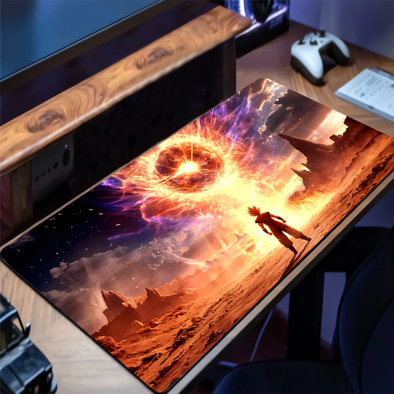 Tapis de souris Dragon Ball Anime Gamer, grand tapis de bureau XXL pour clavier, tapis de souris en caoutchouc, tapis de souris pour ordinateur portable