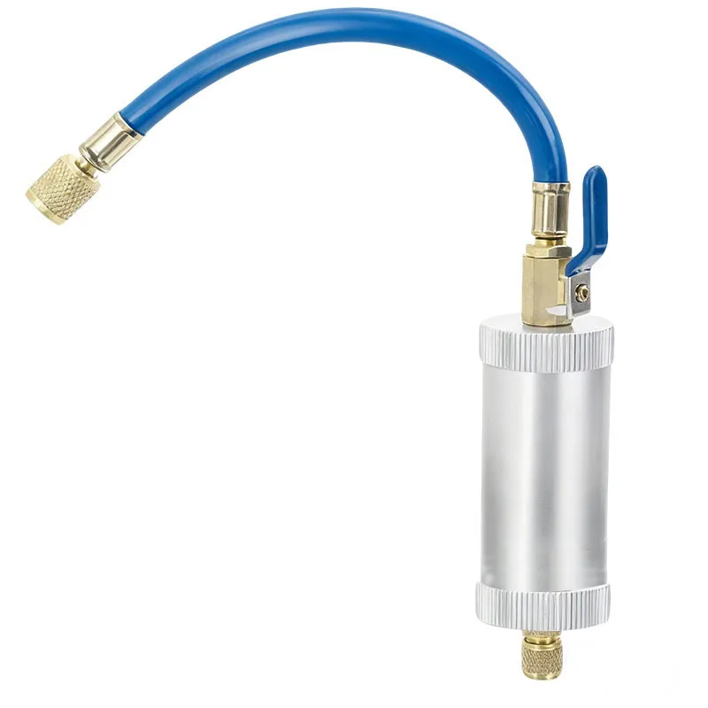 Durable R134A R12 R22 A C Oil Dye Injector Tool Car AC Charge Hose Aluminum Alloy