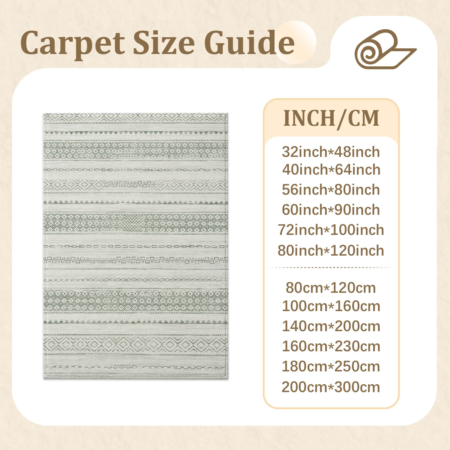 Large Indoor Area Rug, Soft Velvet Low Pile Rug with Non-slip Dotted Backing, Machine Washable Boho Tribal Geometric Striped Rug for Living Room, Bedroom, Neutral Gray Washable Floor Carpet for Home Decor