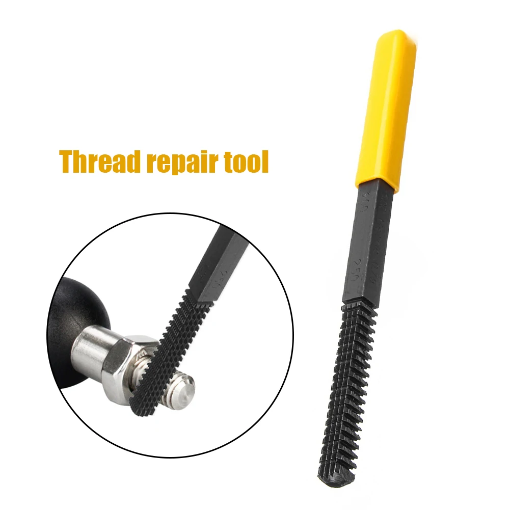 Metric Pipe Bolt Screw Thread Restore File Rider Mechanics Bike Repair Hand Tool for Everyday Riders/Mechanics