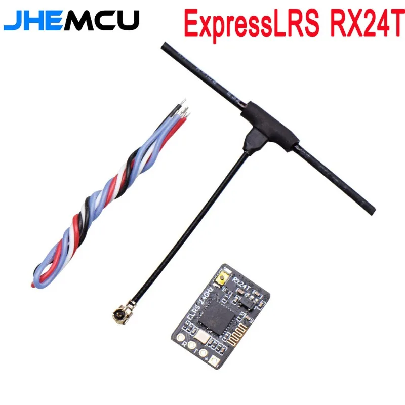 

ExpressLRS RX24T 2.4G ELRS Radio Nano Long Range Receiver 11X18mm for FPV Racing Freestyle Long Range Drones DIY Parts LR4 LR5