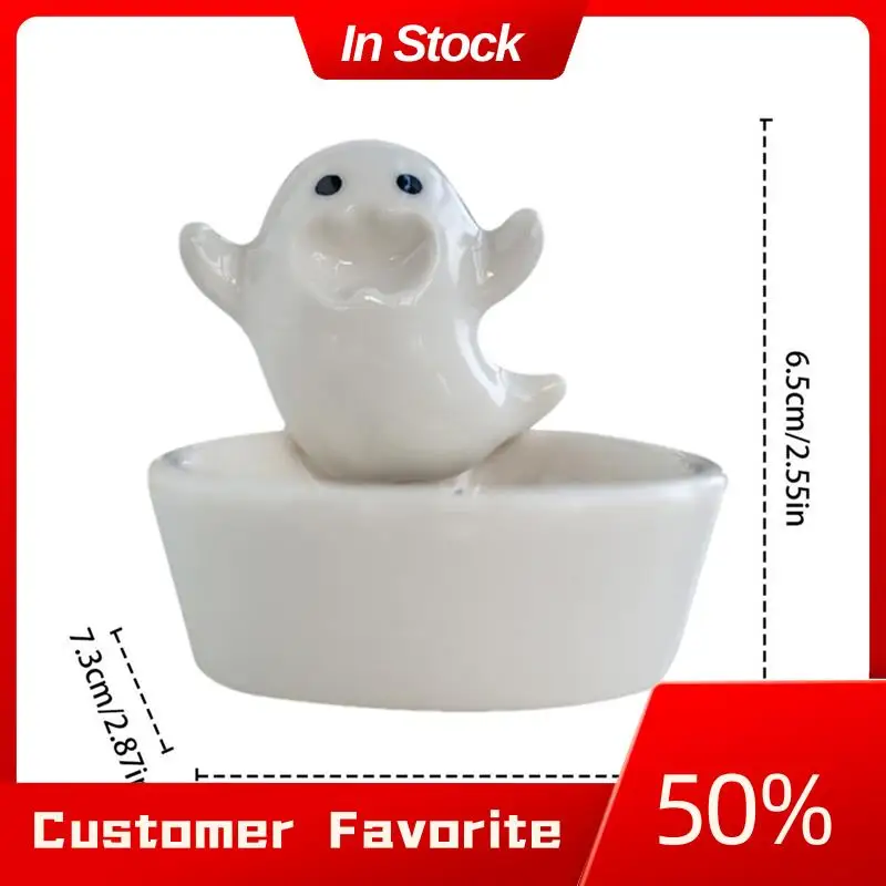 At03 suporte de vela fantasma superior, castiçal fantasma fofo, castiçal de aromaterapia, durável, castiçal de desenho animado de alta temperatura