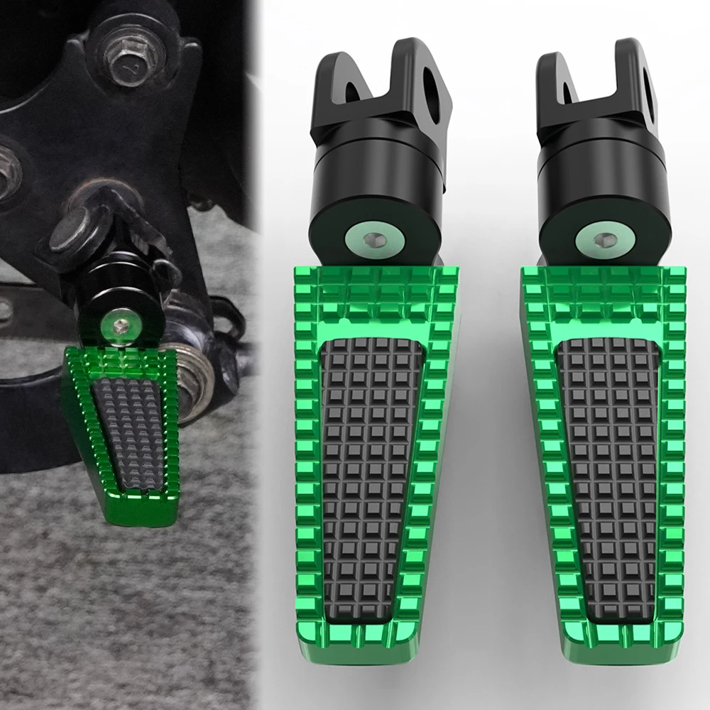 

Motorcycle Front or Rear Footrests Foot Pegs For Kawasaki Z650 Z750 Z800 Z900/RS Z1000/SX ZR-7 ZRX1100/1200 ZX-6R ZX-12R ZX-10R