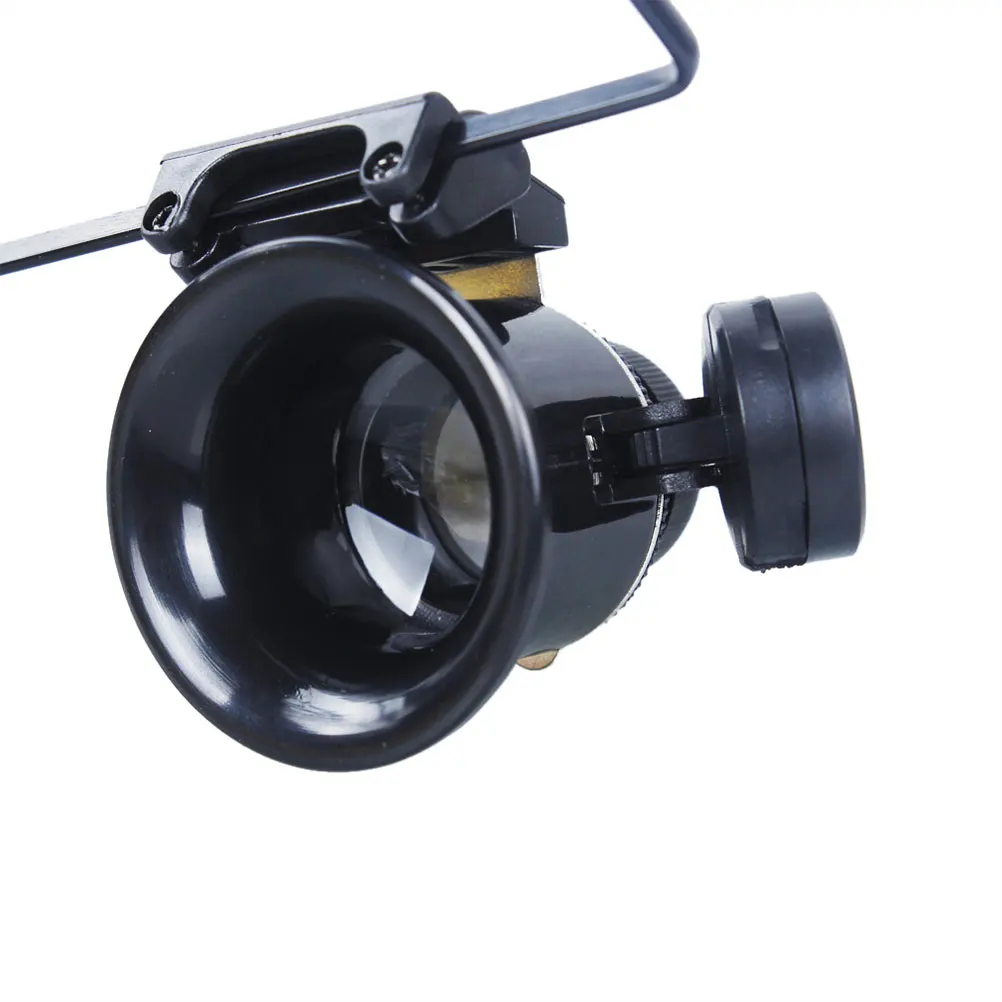 

High-Power Magnifying Glass Jewelry Loupe Repair Tool Watch Engraving Inspection Headband Lightweight Durable Electronics